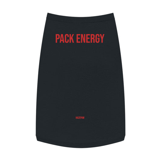 "PACK ENERGY" Bold Text Dog Tank