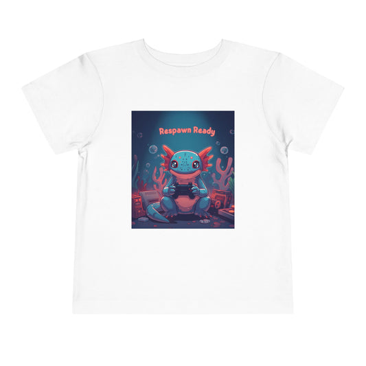 Toddler Tee — "Respawn Ready" Axolotl Gamer Shirt