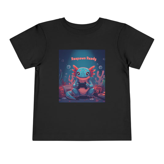 Toddler Tee — "Respawn Ready" Axolotl Gamer Shirt