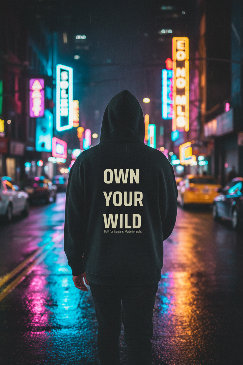OWN YOUR WILD neon street